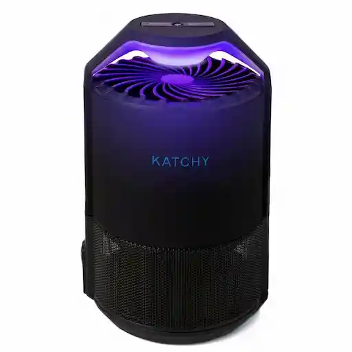Katchy Midnight indoor insect trap with auto dark-detection mode and 8 glue boards