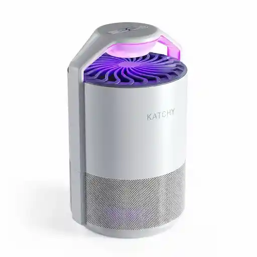 Katchy Original indoor fly trap in white with UV light and fan suction